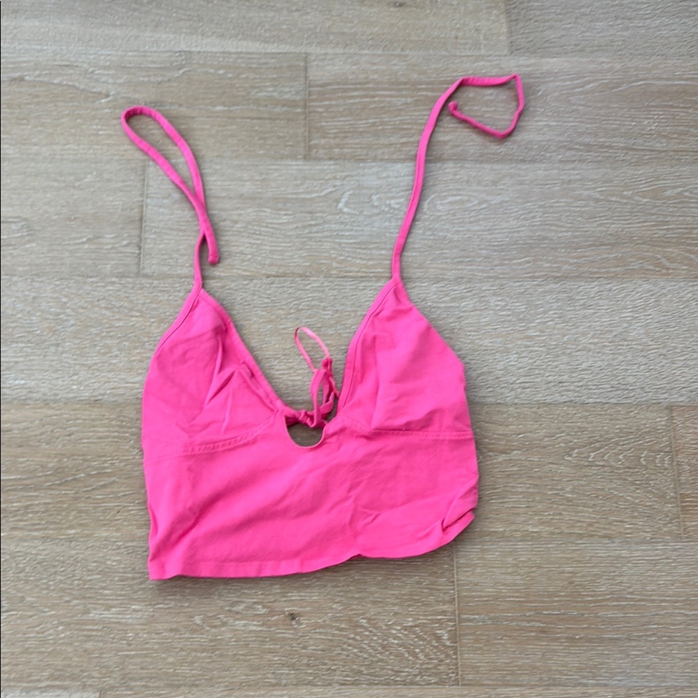 Garage Pink Crop Top